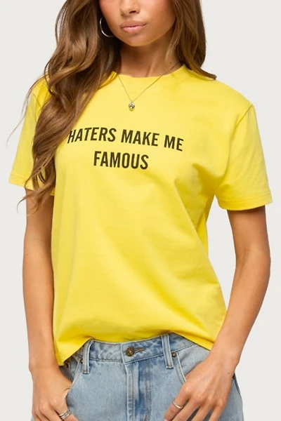 Edikted Haters Make Me Famous T Shirt