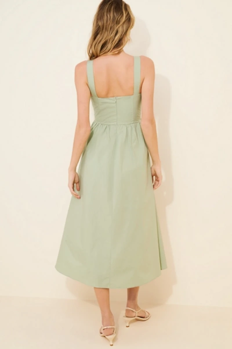 Glamorous Sleeveless Bow Midi Dress