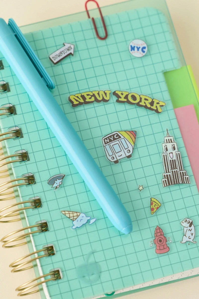 New York City Glitter Holographic Sticker Sheet