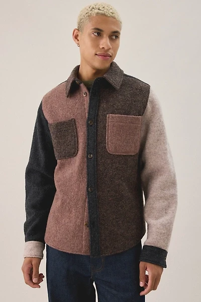 Les Deux Wool Colorblock Overshirt
