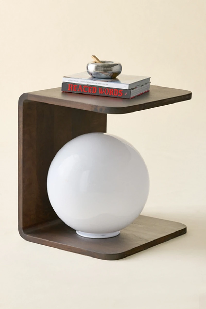 Carrie Wood C-Side Table