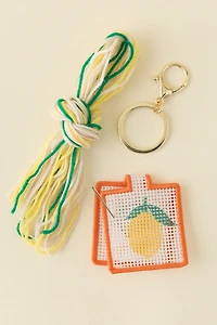 Lucky Feather Needlepoint Keychain Craft Kit