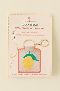 Lucky Feather Needlepoint Keychain Craft Kit