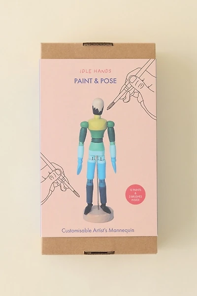 Block Design Paint & Pose Customizable Artist’s Mannequin Craft Kit