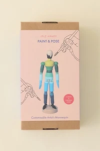 Block Design Paint & Pose Customizable Artist’s Mannequin Craft Kit