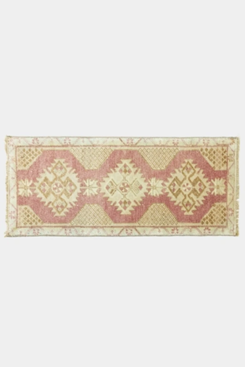 Vintage Turkish Mini Rug No. 745