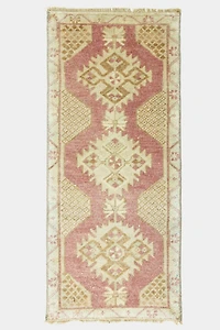 Vintage Turkish Mini Rug No. 745