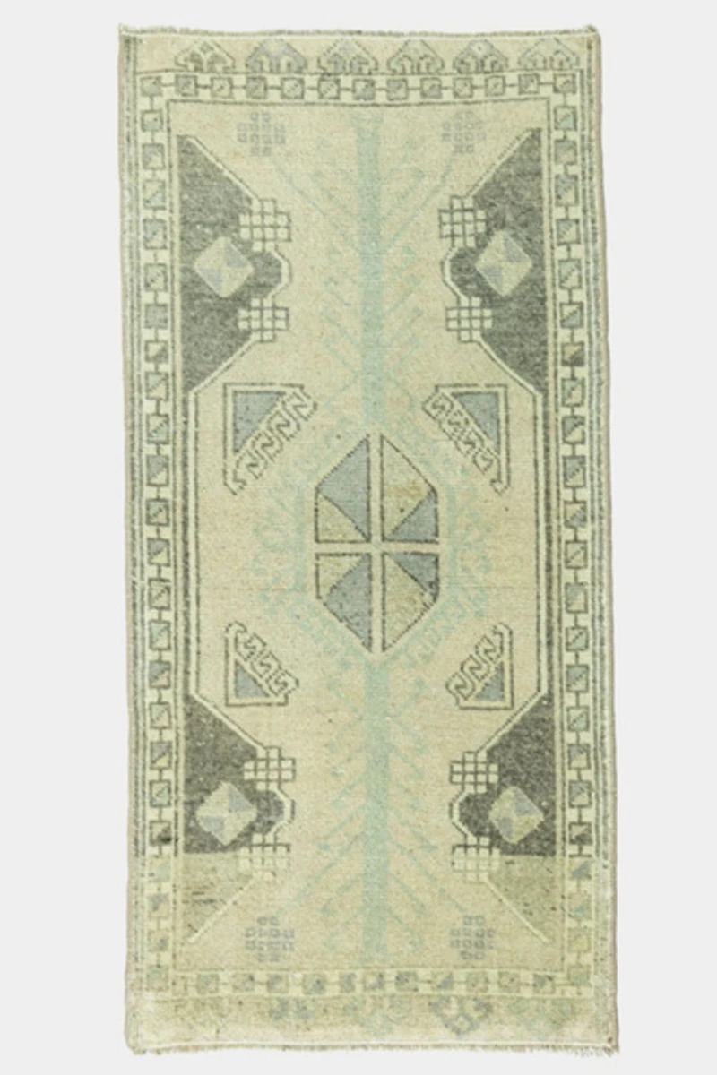 Vintage Turkish Mini Rug No. 750