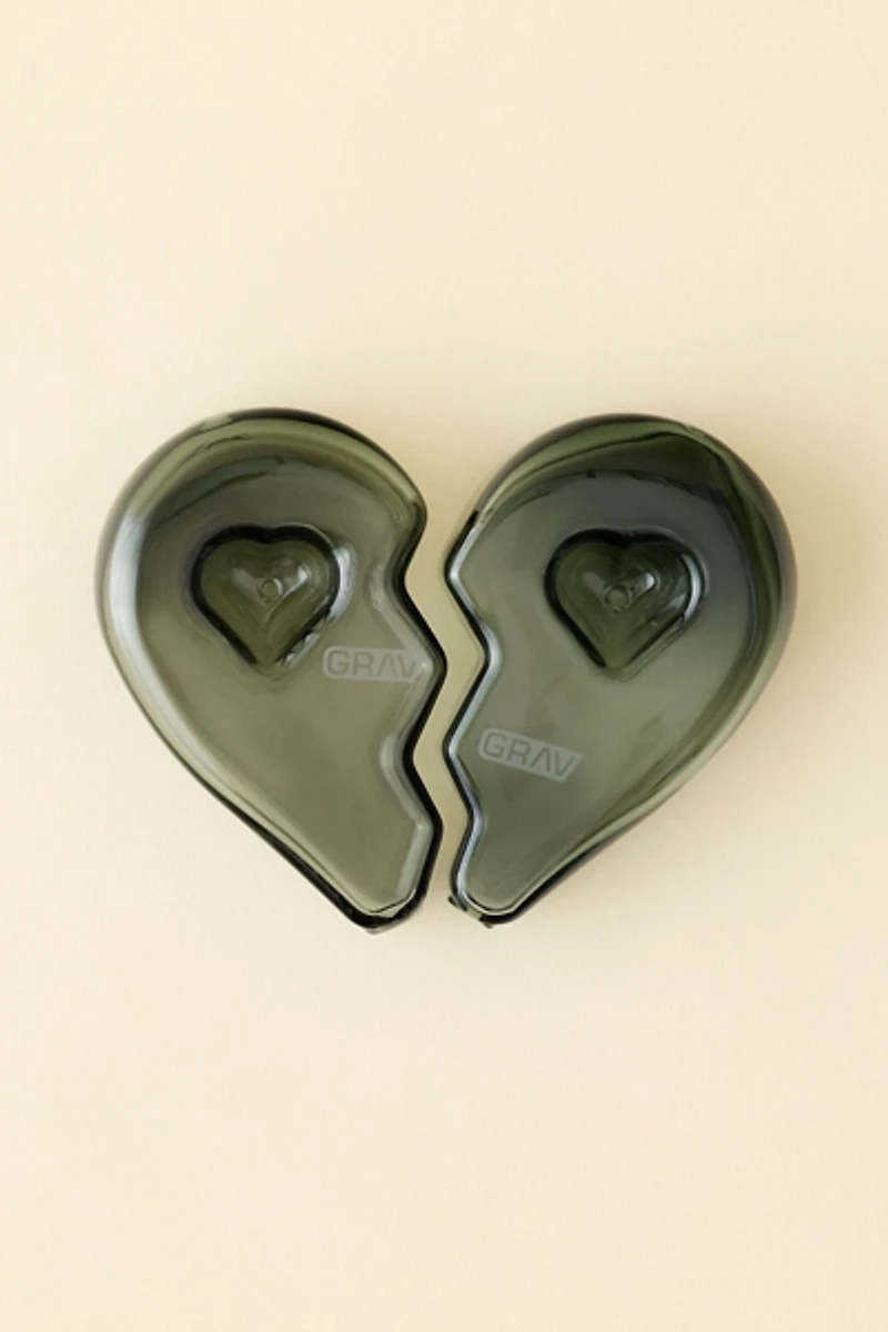 GRAV BFF Glass Heart Hand Pipe Set