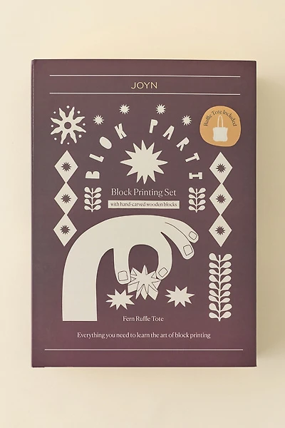 JOYN DIY Ruffle Tote Bag Block Printing Set