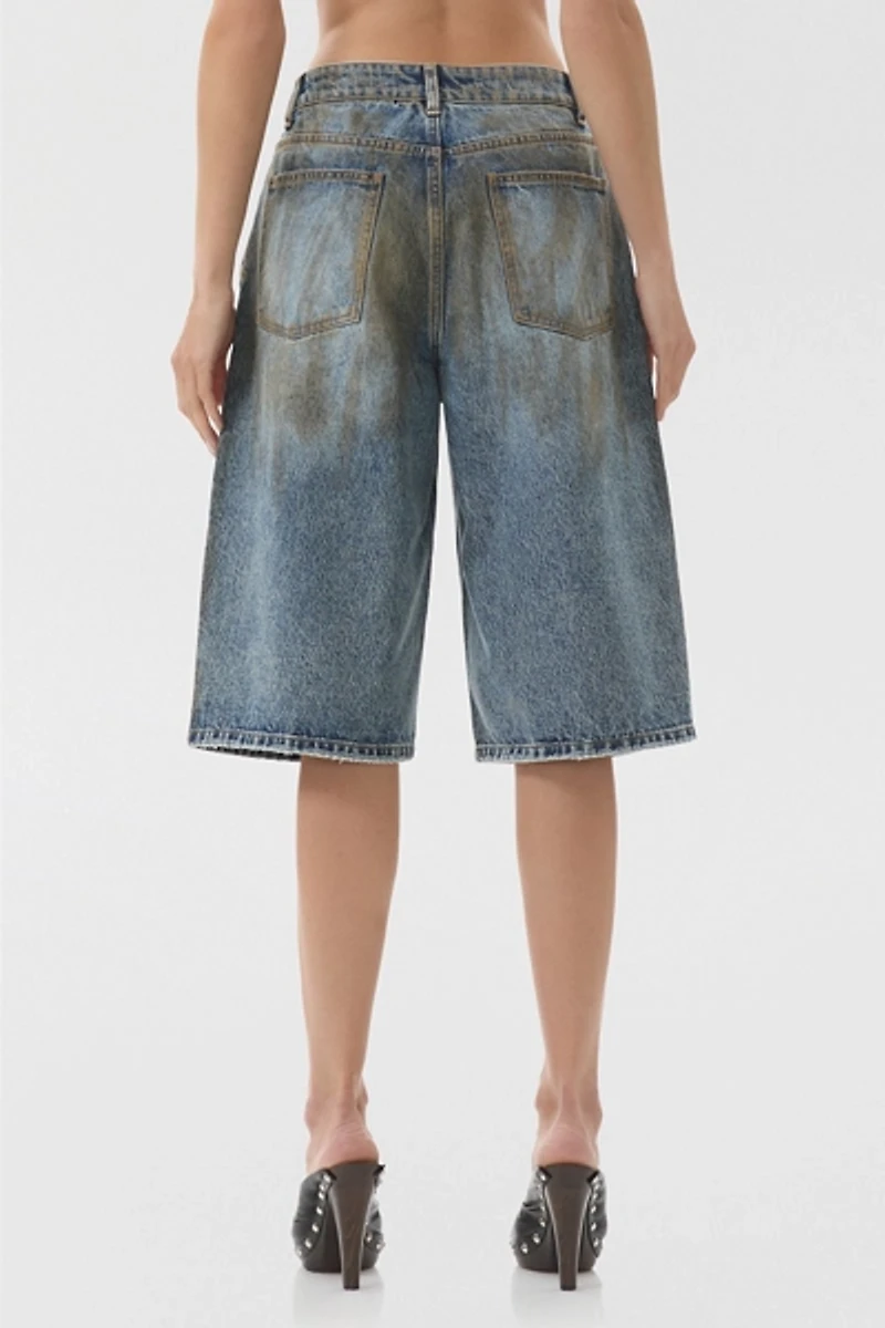 AFRM Derby Dusty Tint Low-Rise Baggy Jorts