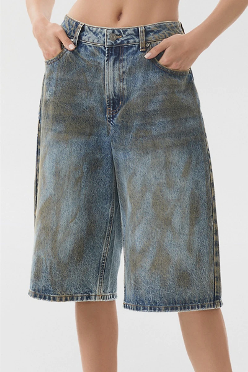 AFRM Derby Dusty Tint Low-Rise Baggy Jorts