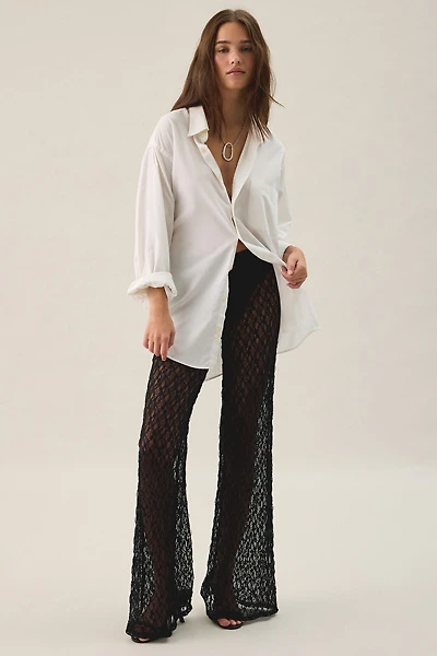 Out From Under Lily Sheer Lace Wide Leg Pants