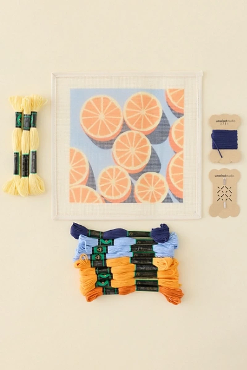 Unwind Studio DIY Agrumes Needlepoint Craft Kit