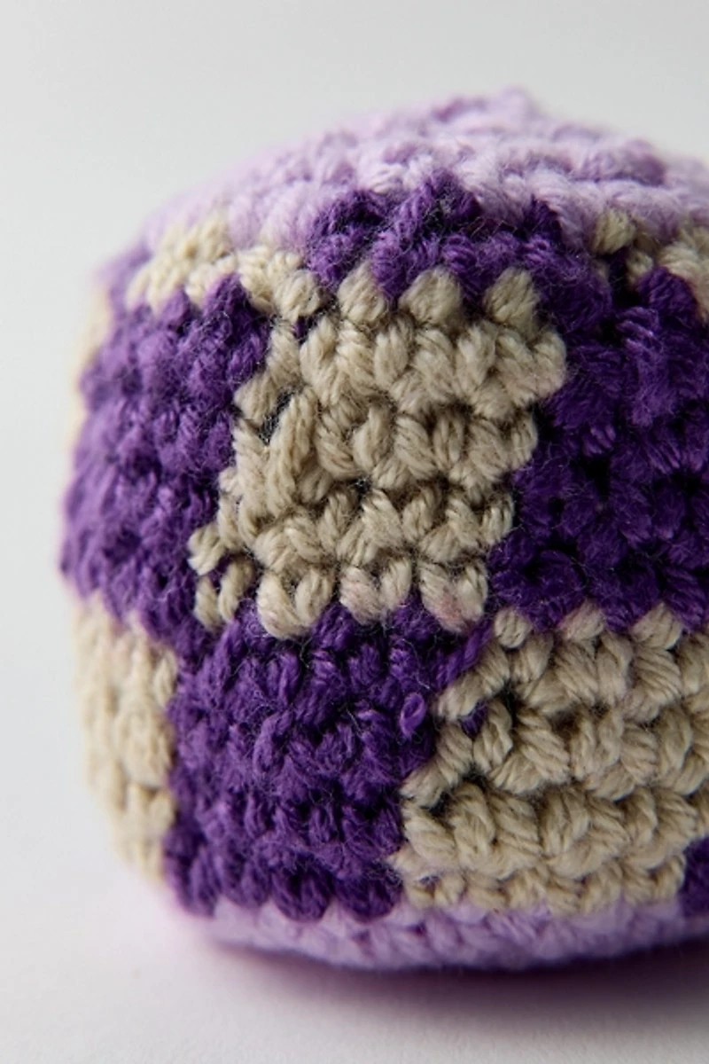 Checkered Crochet Footbag