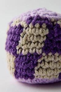 Checkered Crochet Footbag