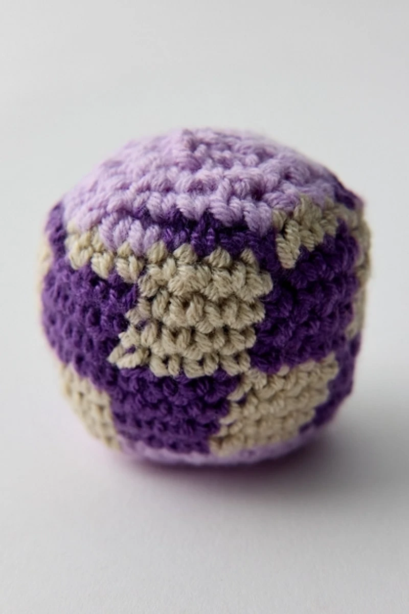 Checkered Crochet Footbag