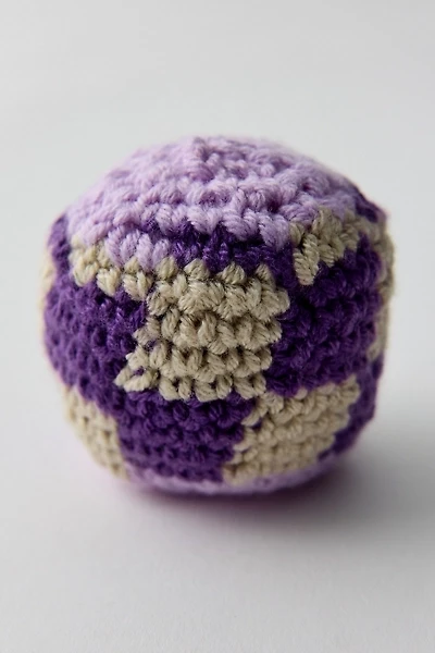 Checkered Crochet Footbag