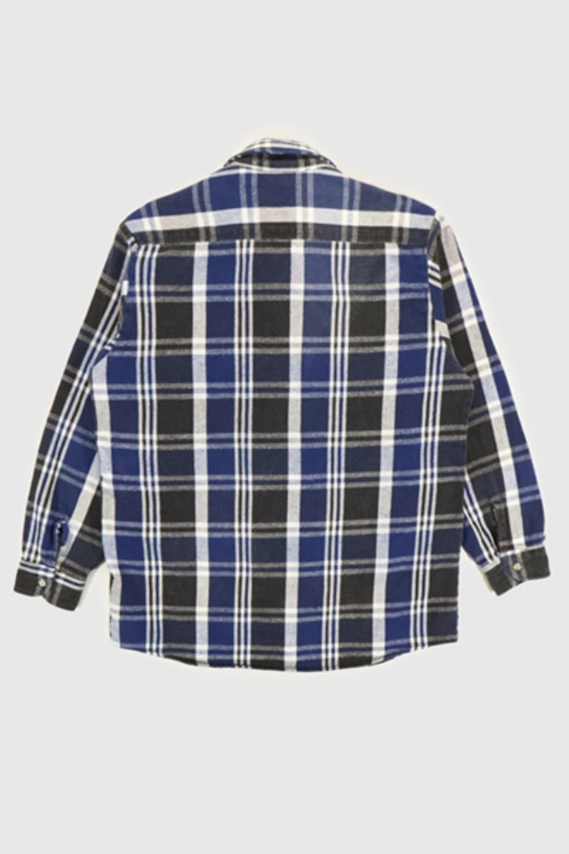 Vintage Heavyweight Flannel Button-Down Shirt