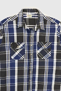 Vintage Heavyweight Flannel Button-Down Shirt