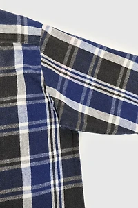 Vintage Heavyweight Flannel Button-Down Shirt