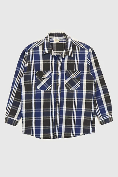 Vintage Heavyweight Flannel Button-Down Shirt