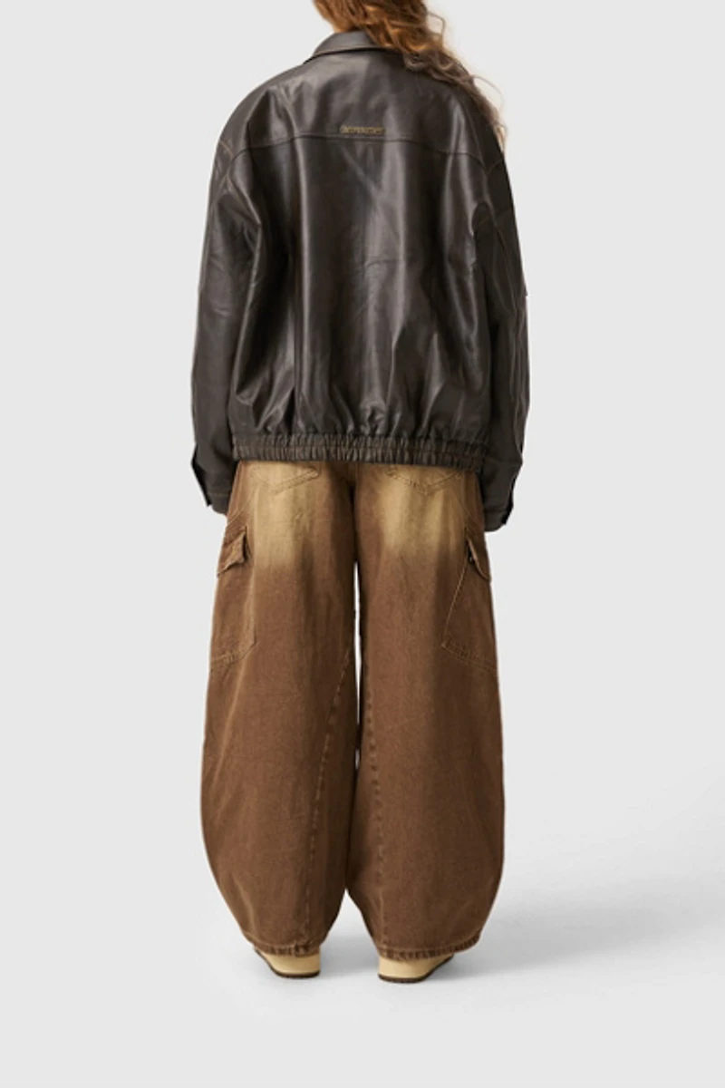 Aelfric Eden Vintage Faux Leather Jacket