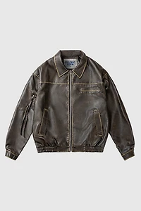 Aelfric Eden Vintage Faux Leather Jacket