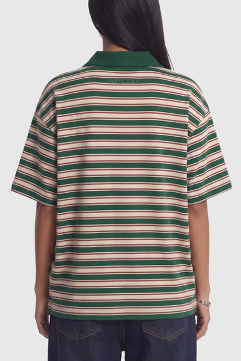 Aelfric Eden Stripe Polo Tee