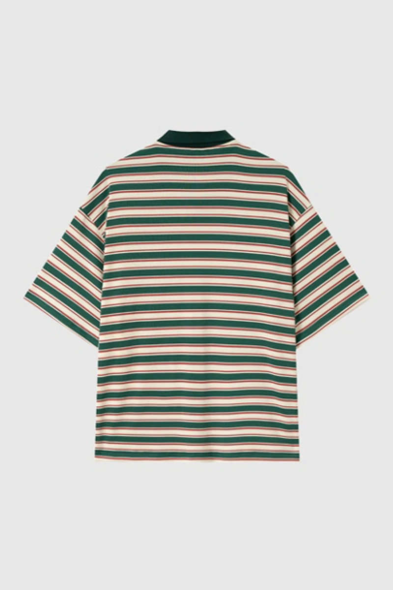 Aelfric Eden Stripe Polo Tee