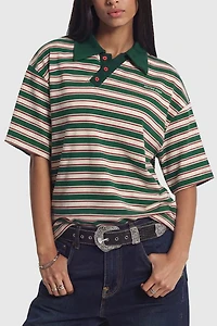 Aelfric Eden Stripe Polo Tee