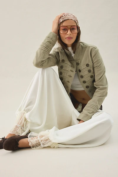 Lioness Kiss & Tell Lace Trim Balloon Pants