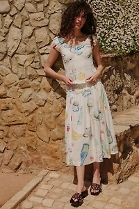 Lisa Says Gah Penny Midi Skirt
