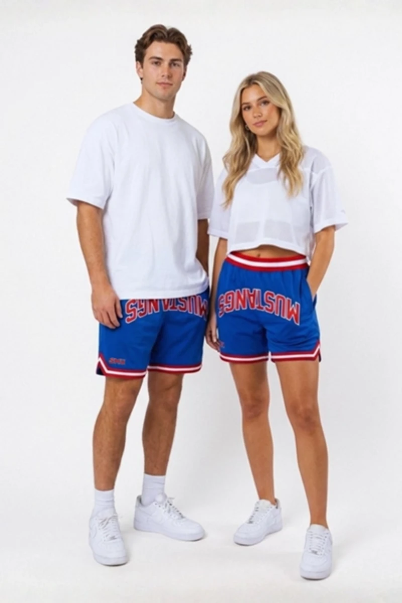 Upside SMU Mustangs Varsity Mesh Shorts