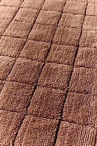Woolable Mosaic Checkered Washable Wool Rug