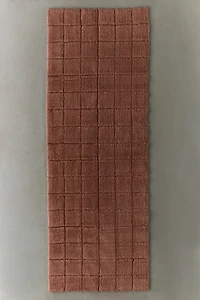 Woolable Mosaic Checkered Washable Wool Rug