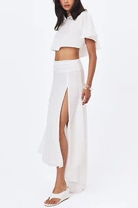 Miss Circle Yanna Chiffon High-Low Maxi Skirt