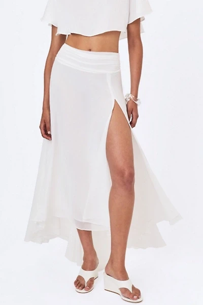 Miss Circle Yanna Chiffon High-Low Maxi Skirt