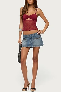 Edikted Verena Zip Pocket Micro Skort