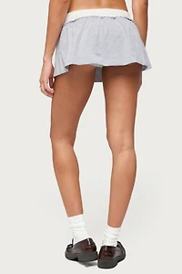 Edikted Tenney Contrast Flared Mini Skort
