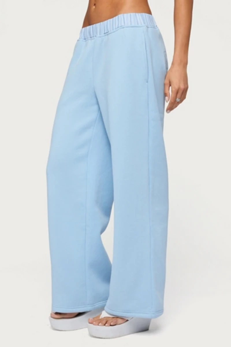 Edikted Core Stripey Wide Leg Sweatpants