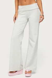 Edikted Wknd Sequin Foldover Pants