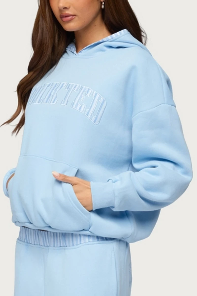 Edikted Core Stripey Oversized Hoodie
