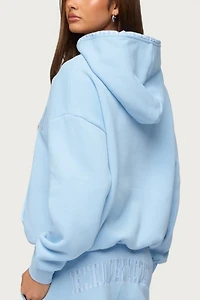Edikted Core Stripey Oversized Hoodie