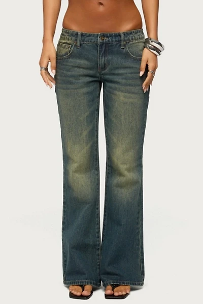 Edikted Shirili Low Rise Flared Jeans