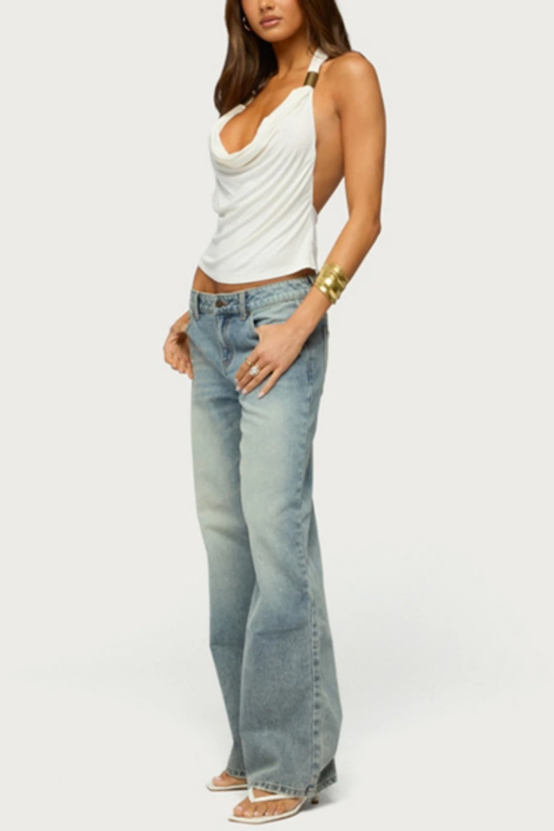 Edikted Georginia Cowl Neck Top