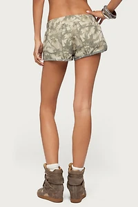 Edikted Harlie Camo French Terry Shorts