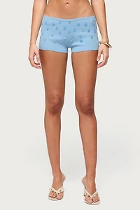 Edikted Nataly Button Knit Shorts