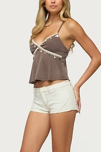 Edikted Moya Lacey Charm Tank Top