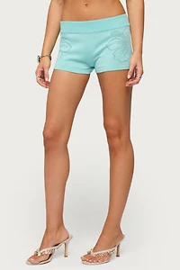 Edikted Noey Knit Micro Shorts